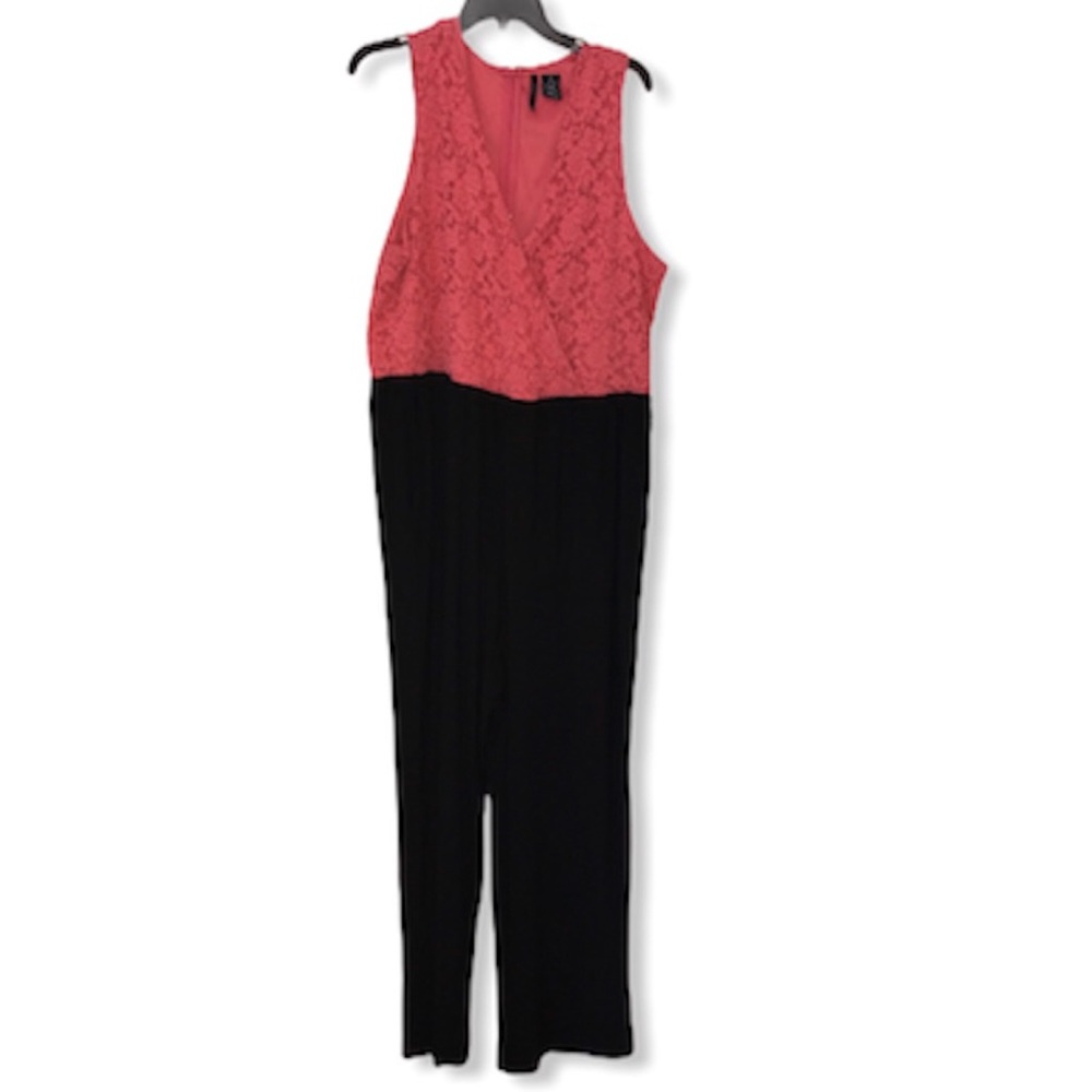 New Directions jumper crochet top solid bottom 3X